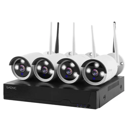 Kit 4 Cámaras De Seguridad Wifi Interior Exterior Con DVR